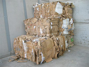 750Kg bales of cardboard (OCC)